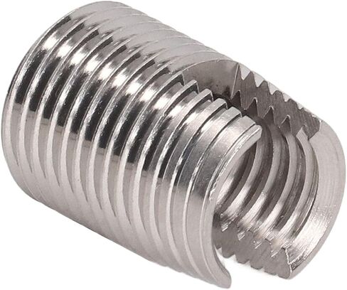 20PCS Slotted Self Tapping Threaded Insert, M16 X 1.5 22mm Self Tapping Slotted Screw Thread Insert Helicoil Thread Repair Kit Stainless Steel Thread Insert for Automobile in Saudi Arabia