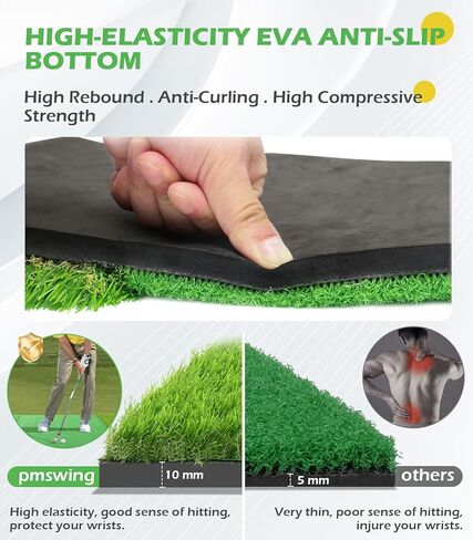 حصيرة الجولف: حصيرة غولف 5 × 4 قدمًا من أجل حصيرة ممارسات داخلية خارجية ، 3 في 1-حصيرة تدريبية تري تورف ، حصيرة تدريب على الجولف مع العشب الخام | العشب في Fairway | نايلون العشب لمزيد من التقطيع المتأرجح in Kuwait
