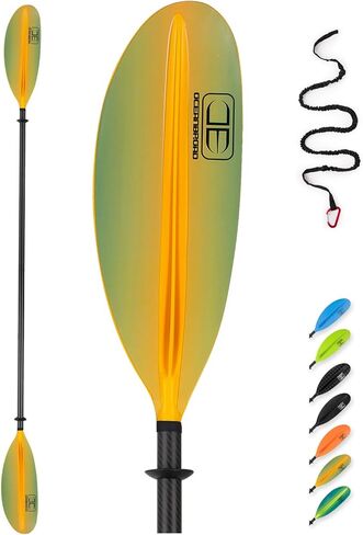 Oceanbroad Carbon Carbon Kayak Paddle 90.5in/230cm ، 86in/218cm للبالغين من الكاياك القوارب المجذاف مع مقود مجداف in Saudi Arabia