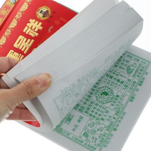 NUOBESTY 2024 Chinese Wall Calendar Vintage Year of Dragon Hanging Calendar Traditional Lunar Calendar Monthly Schedule Agenda Planner for Home Office in Saudi Arabia