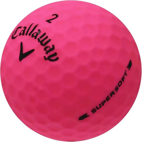 Lostgolfballs معاد تدويرها واستخدامها من Supersoft Matte Colors لـ Callaway Golf ، Orange ، Red ، Green ، Pink ، Mint Condition ، AAAAA for Callaway Golf Balls in Kuwait