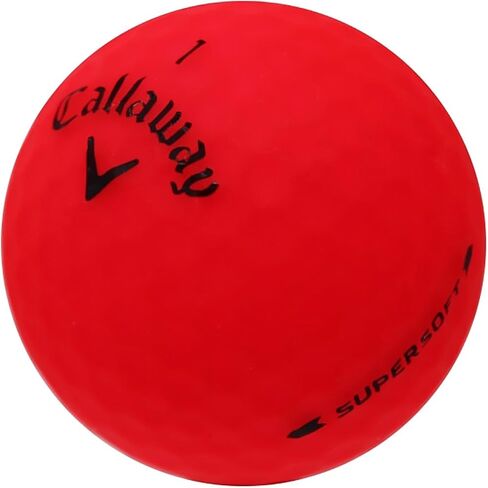 Lostgolfballs معاد تدويرها واستخدامها من Supersoft Matte Colors لـ Callaway Golf ، Orange ، Red ، Green ، Pink ، Mint Condition ، AAAAA for Callaway Golf Balls in Kuwait