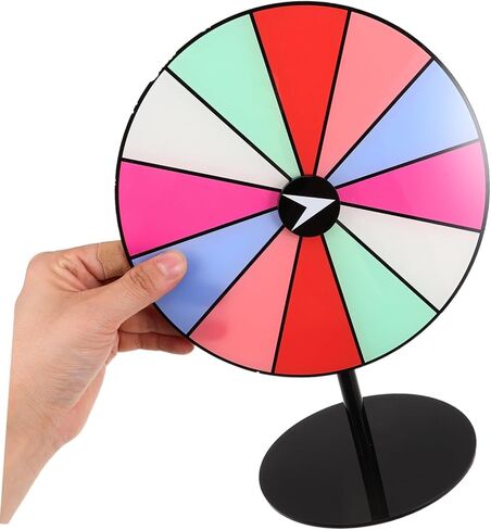 Pretyzoom جائزة عجلة أكريليك مداخلة الدوران لألوان قوس قزح عجلة السحب للحفلات التي تشارك روليت الدوار للمناسبات المنزلية والمعارض التجارية in Kuwait