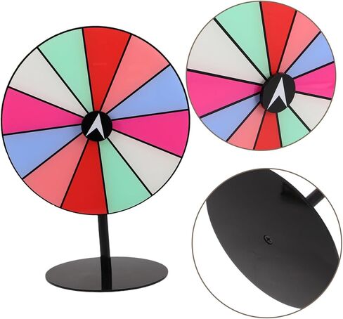 Pretyzoom جائزة عجلة أكريليك مداخلة الدوران لألوان قوس قزح عجلة السحب للحفلات التي تشارك روليت الدوار للمناسبات المنزلية والمعارض التجارية in Kuwait