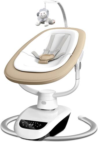 Angelbliss Baby Swing with Custom Motion, 3D-Motion Electric Swing with 6 Unique Motions & 4-Speeds, Bluetooth Enabled, 13 Preset Lullabies (Black) in Kuwait