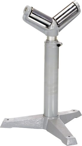 Vestil STAND-V Steel Roller Stand 23-1/2 to 39-1/4 Raised Height 1,760 Lb. Capacity Silver in Saudi Arabia
