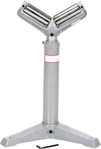Vestil STAND-V Steel Roller Stand 23-1/2 to 39-1/4 Raised Height 1,760 Lb. Capacity Silver in Saudi Arabia