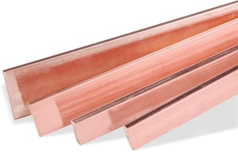 1Pcs T2 Pure Copper Metal Sheet, 3.0-10.0mm Thickness Red Copper Bar, 100/500mm Length, Suitable for Industrial DIY Crafts(3x20x500 Mm) in Saudi Arabia