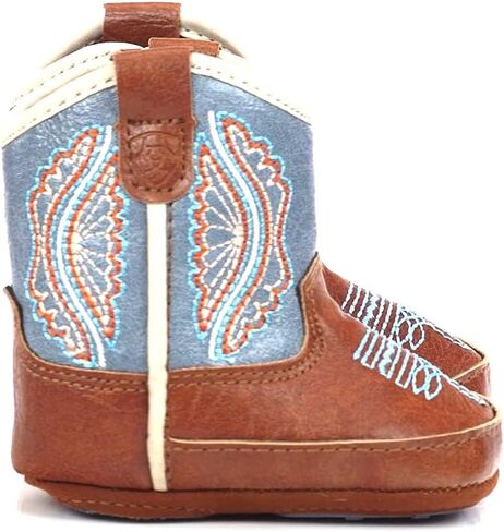 ARIAT Unisex Infant Lil Stompers Baby Boot, Tan/Brown (Savannah), 1 in Saudi Arabia
