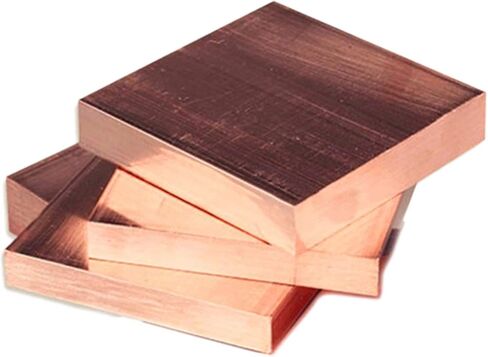 Pure Copper Sheets, 1 Pcs Square Purple Copper Sheet, 2/3/4mm Thickness Metal Sheet, DIY Craft Supplies, Industrial, Craft Materials(3x60x100mm 1pc) in Saudi Arabia