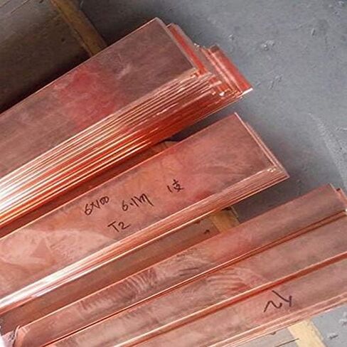 Pure Copper Sheets, 1 Pcs Square Purple Copper Sheet, 2/3/4mm Thickness Metal Sheet, DIY Craft Supplies, Industrial, Craft Materials(3x60x100mm 1pc) in Saudi Arabia