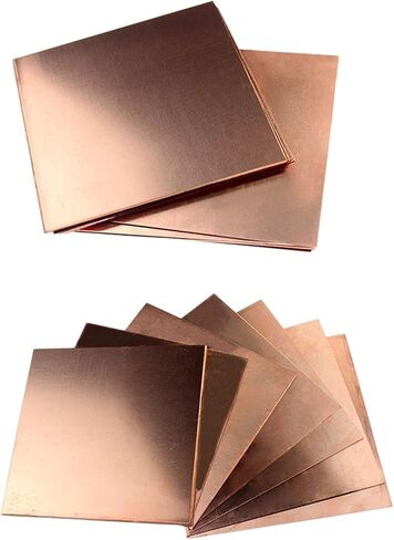 Pure Copper Sheets, 1 Pcs 100 * 100mm Square Purple Copper Sheet, 0.5/0.8/1.0mm Thickness Metal Sheet, DIY Craft Supplies, Industrial, Craft Materials(100x100x0.8mm) in Saudi Arabia