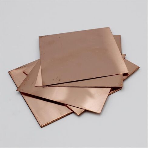 Pure Copper Sheets, 1 Pcs 100 * 100mm Square Purple Copper Sheet, 0.5/0.8/1.0mm Thickness Metal Sheet, DIY Craft Supplies, Industrial, Craft Materials(100x100x0.8mm) in Saudi Arabia