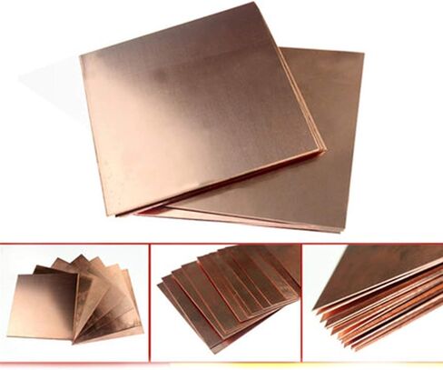 Pure Copper Sheets, 1 Pcs 100 * 100mm Square Purple Copper Sheet, 0.5/0.8/1.0mm Thickness Metal Sheet, DIY Craft Supplies, Industrial, Craft Materials(100x100x0.8mm) in Saudi Arabia