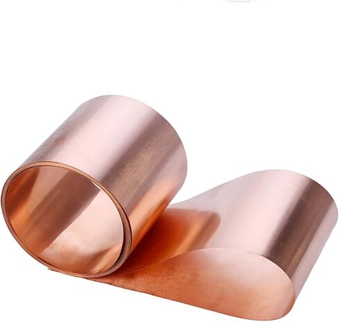 1M/ROLL 0.03-0.5 مم T2 المعدن النحاسي النقي النقي ، ورقة رقائق نحاسية حمراء ، مستلزمات DIY الحرفية ، الأدوات الصناعية (0.08x200x1000mm) in Saudi Arabia