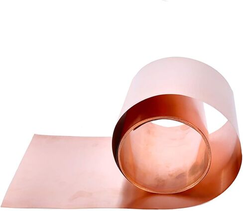 1M/ROLL 0.03-0.5 مم T2 المعدن النحاسي النقي النقي ، ورقة رقائق نحاسية حمراء ، مستلزمات DIY الحرفية ، الأدوات الصناعية (0.08x200x1000mm) in Saudi Arabia