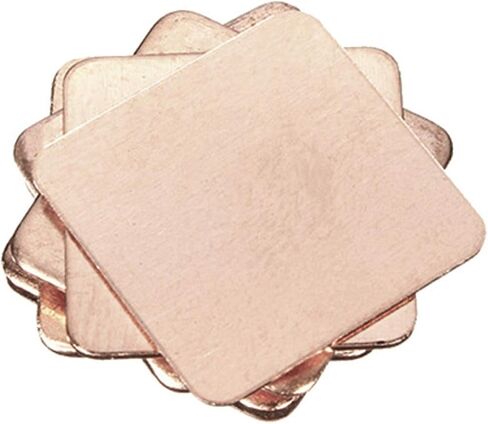 أوراق النحاس النقية ، 10pcs 0.1mm-2.0mm ورقة معدنية نحاسية سميكة ، شريط نحاسي كمبيوتر محمول ، شريط نحاسي ، بالوعة حرارة حشية لتبريد ذاكرة رقاقة الرسومات (1.5x15x15mm 10pcs) in Saudi Arabia