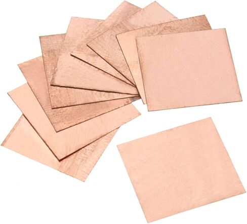 10 PC 0.1-1.0mm سماكة ، فاصل لوحة النحاس ، ورقة معدنية نحاسية نقية ، لمشاركة حرارة ذاكرة رقاقة دفتر دفتر (0.8 مم) in Saudi Arabia