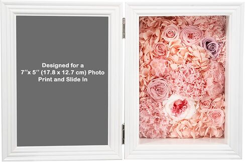 JoyFlower Preserved Flowers with 5x7 Picture Frame, Real Eternal Roses Photo Frame, Preserved Rose Forever Hydrangea Daisy Gift for Wife, Girlfriend, Mom, Grandma on Birthday Mother's Day Anniversary in Kuwait