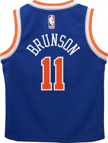 Jalen Brunson New York Knicks NBA Kids 4-7 Blue Icon Edition Player Jersey in Saudi Arabia