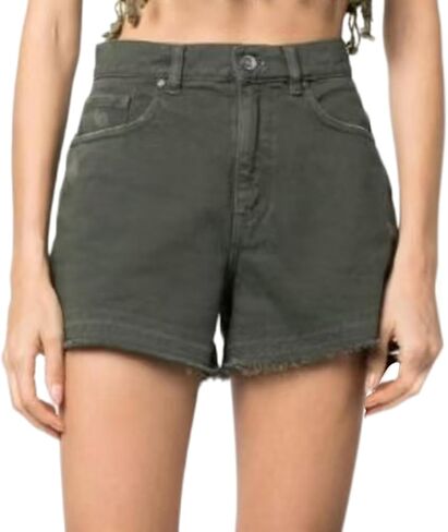 Lachmose Denim Shorts for Women Summer High Waisted Stretchy Frayed Raw Hem Jean Shorts in Kuwait