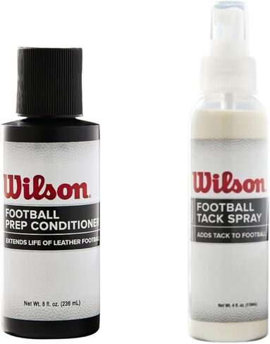Wilson Football Leather Conditioning Prep and Tack و 8 Oz Prep Prep و 4 Oz Tack Spray و 2-pack Bundle in Saudi Arabia