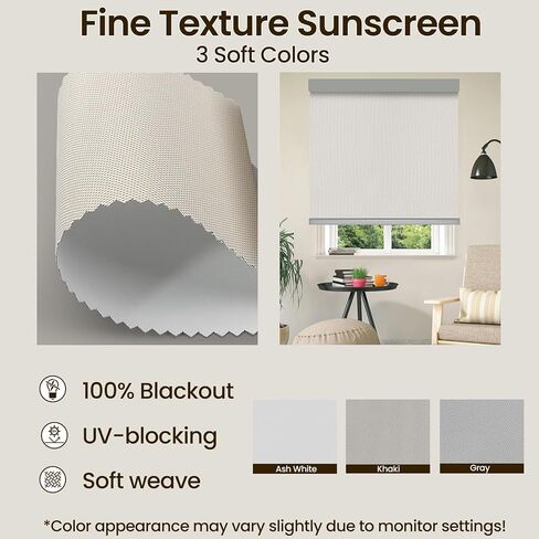 Motorized Smart Blinds with Remote – 100% Blackout Roller Shades – Alexa, Google, Apple HomeKit, Tuya App –Automatic Curtains for Home Office – Plug-in or Rechargeable Motor in Saudi Arabia