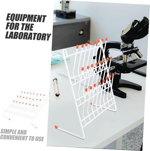Laboratory Drying Rack for Test Tubes and Beakers Position Draining Stand Sturdy Peg Holder for Scientific Research Industrial Labs Schools and Universities in Saudi Arabia