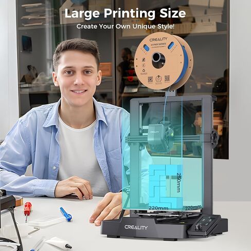 Creality Ender 3 V3 SE 3D Printer 250mm/s Max Printing Speed Upgraded Visual UI Auto Filament Loading and Unloading, Sprite Direct Extruder CR Touch Auto Leveling Dual Z-axis 8.66x8.66x9.84 inch in Saudi Arabia