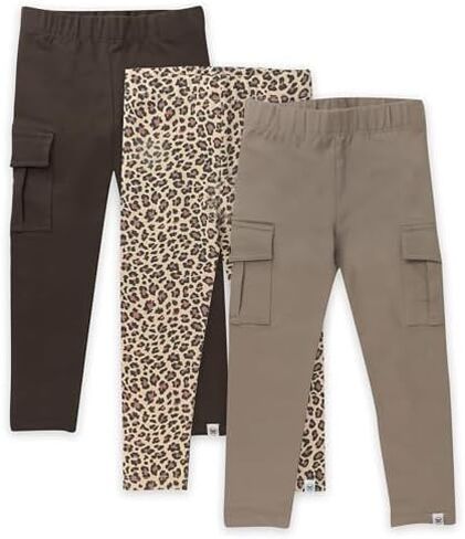 HonestBaby Multipack Leggings Skinny ، Flare and Cargo Pants Cotton Organic For Buds Birls ، in Saudi Arabia