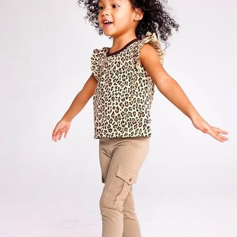 HonestBaby Multipack Leggings Skinny ، Flare and Cargo Pants Cotton Organic For Buds Birls ، in Saudi Arabia