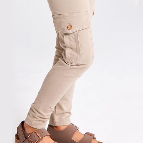 HonestBaby Multipack Leggings Skinny ، Flare and Cargo Pants Cotton Organic For Buds Birls ، in Saudi Arabia