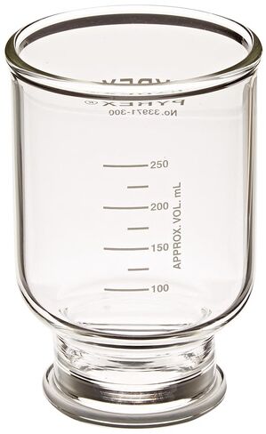 Corning Pyrex 33971-1L Borosilicate Glass Graduated Filtration Funnel for 47mm Microfiltration Glass Apparatus, 300ml Capacity in Saudi Arabia