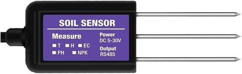 RS485 Modbus التربة مستشعر 7 في 1 يقيس درجة حرارة رطوبة التربة الرطوبة EC PH NPK (اللون: TH-EC-PH-NPK) in Saudi Arabia