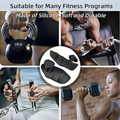 Anti-Slip Workout Grips, Ergonomic Workout Gloves, Weight Lifting Grips, for Men and Women, Silicone Gym Grips Pads, Soft, Palm Protection, Suitable for Various Fitness Training in Saudi Arabia
