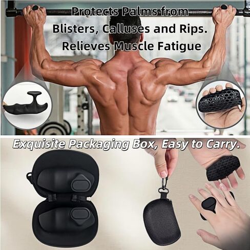 Anti-Slip Workout Grips, Ergonomic Workout Gloves, Weight Lifting Grips, for Men and Women, Silicone Gym Grips Pads, Soft, Palm Protection, Suitable for Various Fitness Training in Saudi Arabia