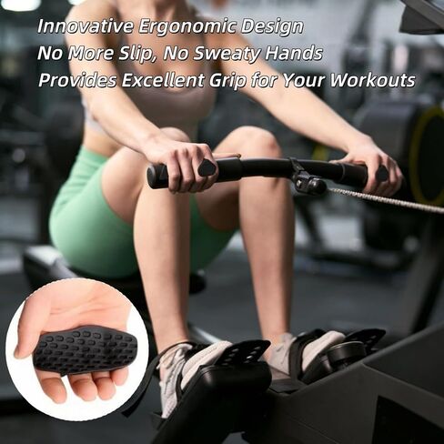 Anti-Slip Workout Grips, Ergonomic Workout Gloves, Weight Lifting Grips, for Men and Women, Silicone Gym Grips Pads, Soft, Palm Protection, Suitable for Various Fitness Training in Saudi Arabia