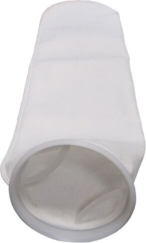 PRMFiltration #2 Size 1 Micron Liquid Filter Bags, 50 Pack, Polyester Felt with Polypropylene Rings, 7-1/16" Diameter x 32" Length, 4.4 Sq. Ft. Surface Area, Welded Seam for Industrial Filtration in Saudi Arabia