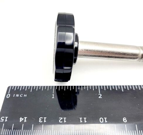 3/8" x 3/4" Thumb Screw Bolts with Black Round Hex Head Clamping Knob 304 Stainless Steel 3/8-16 Standard Thread Indoor/Outdoor (2 Pack) in Saudi Arabia