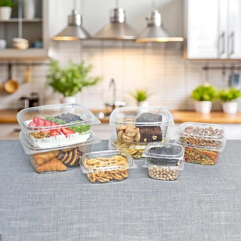 8oz RPPET CLAY CLOSEDIDIDID DELI Container -200pcs in Saudi Arabia