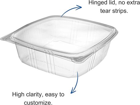 8oz RPPET CLAY CLOSEDIDIDID DELI Container -200pcs in Saudi Arabia