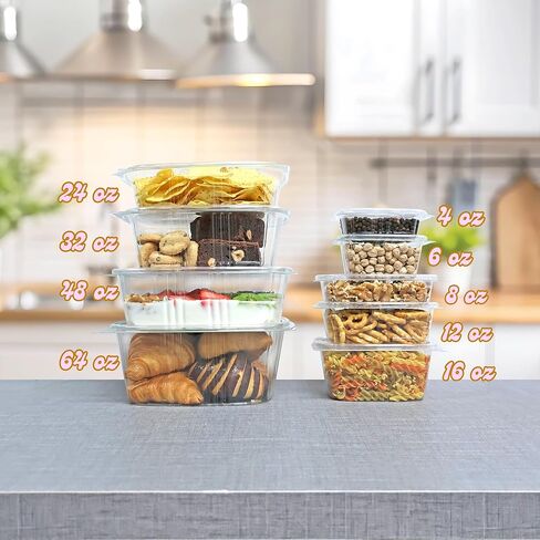 8oz RPPET CLAY CLOSEDIDIDID DELI Container -200pcs in Saudi Arabia