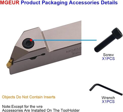 MGEUR Spring Steel 45 Degree Taper Machining Lathe External Parting Off MGMN Toolholders Grooving Tools 1Pcs(B-MGEUR2020-4) in Saudi Arabia