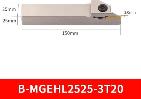 MGEHL12 16 20 25 MM White Color Spring Steel Parting Grooving Tools Cutting Lathe Machining Left Toolholders Cutter 1Pcs(B-MGEHL2020-4T10) in Saudi Arabia