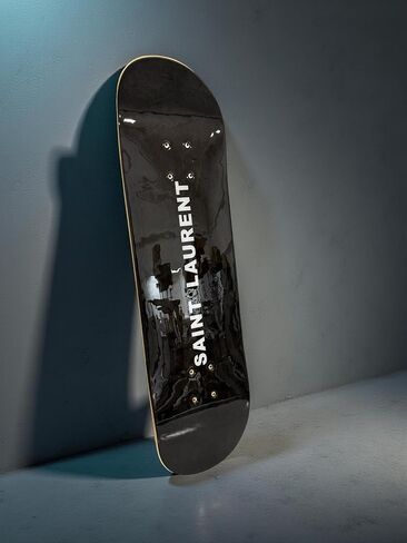 BDTrims 3 Pack Designer-Influenced Pop Art Skateboard Deck Set, Black White and Leopard Print, Premium 7-Ply Maple, Wall Decor, Customization Available in Kuwait