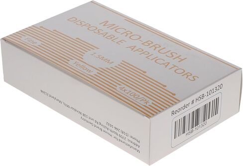 HSB 101320 Micro-Brush Disposable Applicators Fine Yellow 4 x 100/Pk in Saudi Arabia