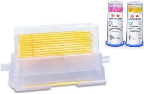 موزع ميكروبروش الأسنان الأبيض مع 200/PCS Micro Applicator Brushe Tips Random Microswabs مع موزع in Saudi Arabia