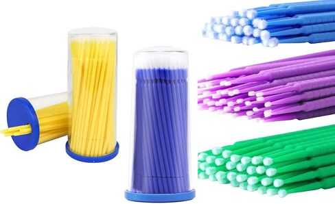 موزع ميكروبروش الأسنان الأبيض مع 200/PCS Micro Applicator Brushe Tips Random Microswabs مع موزع in Saudi Arabia
