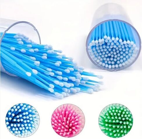 موزع ميكروبروش الأسنان الأبيض مع 200/PCS Micro Applicator Brushe Tips Random Microswabs مع موزع in Saudi Arabia