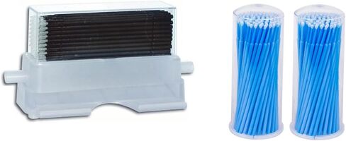 موزع ميكروبروش الأسنان الأبيض مع 200/PCS Micro Applicator Brushe Tips Random Microswabs مع موزع in Saudi Arabia